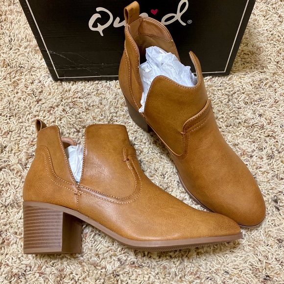 Qupid Ankle Boots (Pink Lily) - Picture 4 of 9